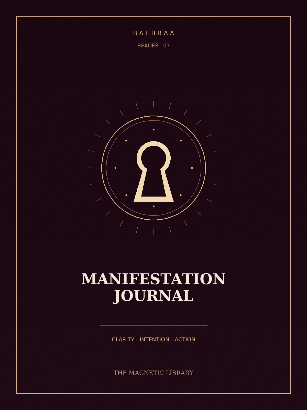 Manifestation Journal cover