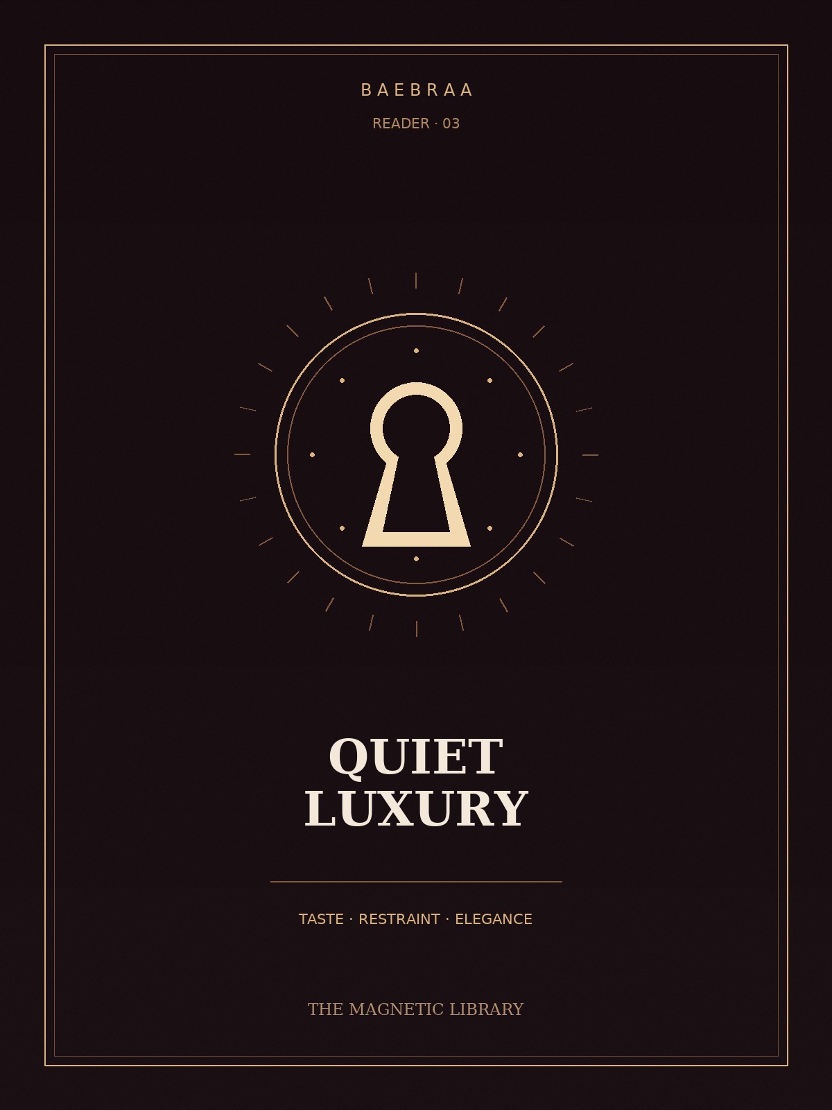 Quiet Luxury cover